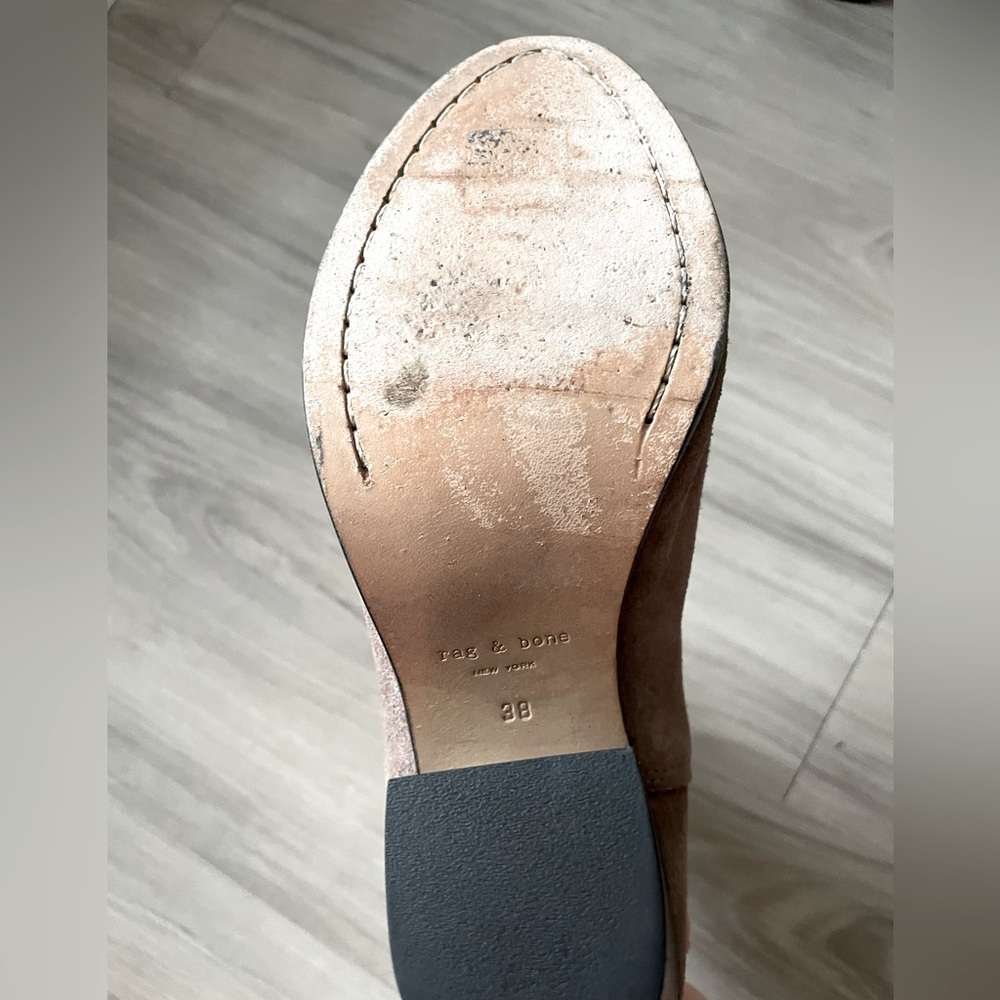 Rag & Bone Kinsey Suede Booties Size 8 - image 7